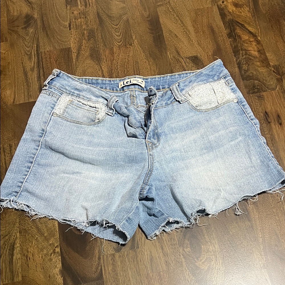 Faded Blue Jean Shorts